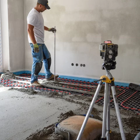 realizácia betónového poteru realizácia betónového poteru